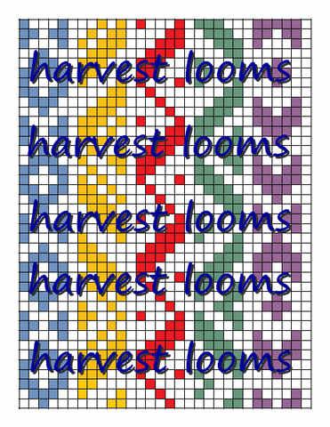 5 pattern strings  20 designs - Harvest Looms backstrap weaving supplies for band weaving rigid heddle looms