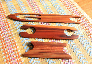 weaving shuttles of beautiful wood