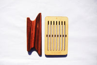 Small loom with plum wood shuttle - Harvest Looms