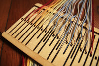 7 pattern thread double slot loom with shuttle - Harvest Looms