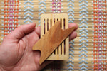 Small loom with beveled shuttle - Harvest Looms