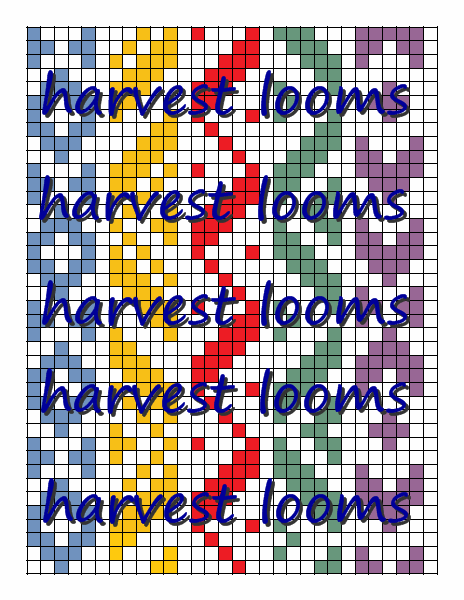 5 pattern double slottled heddle pattern designs – Harvest Looms