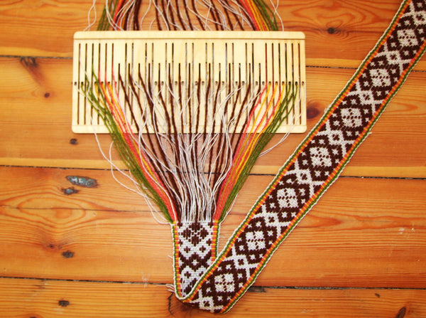 15 double slotted rigid heddle - Harvest Looms backstrap weaving supplies for band weaving rigid heddle looms